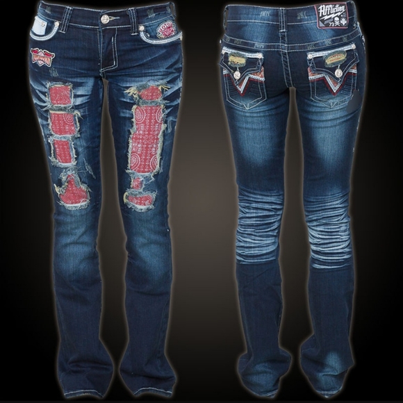 NWT Affliction Woman Jeans Jade Drifter Jean - Picture 1 of 10